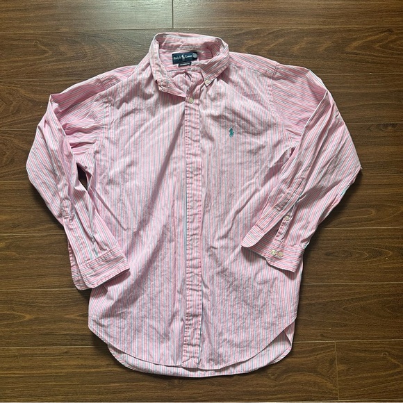 Ralph Lauren Pink Casual Button Down Shirt - Picture 1 of 6